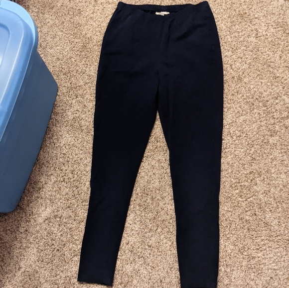 Woman Within Pants & Jumpsuits Woman Within Navy Blue Leggings
